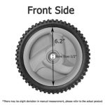 Fourtry Front Drive Wheels Fit for Craftsman Mower – Front Drive Tires Wheels Fit for Craftsman & HU Front Wheel Drive Self Propelled Lawn Mower Tractor, Replaces 583719501 194231X460, 2 Pack, Gray
