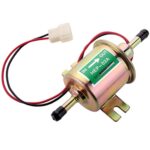 Electric Fuel Pump Kit Universal for Carburetor Lawn Mower Transfer Gas Diesel Include 2 Meter/6.56-Foot 5/16″ ID Fuel Line + Fuel Filters + 10pcs Hose Clamp 2.5-4psi HEP02A
