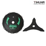 Timunr 9 Inches Chainsaw Tooth Brush Blade 10 Inches 3 Teeth Brush Blade Garden Lawn Trimmer Accessories for Lawnmower