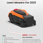 AYI Robot Lawn Mower for Large Yard, Mows Up to 2/3 Acre, Triblade Brushless Motor, Multiple Mowing Patterns, Self-Charging, IPX Waterproof, Wi-Fi App Control [DM3-2022]