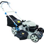 Pulsar PTG1221 21″ 173cc Gasoline Powered Walk Behind Push Mower with 7 Position Height Adjustment, White