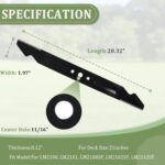 Ketofa Replacement Lawn Mower Blade for EGO Power+ 56V Models LM2100, LM2101, LM2100SP, LM2102SP, LM2142SP – Single Mulching Lawn Mower Blade for 21 Inch Deck – Compatible with AB2100, AB2101