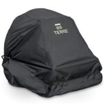 Terre Products, Zero-Turn Gas and Battery Powered Lawn Mower Covers, Waterproof Heavy Duty Fits Up to 60” Mower Decks, 600D Polyester Oxford UV and Water Resistant, Windproof Buckle Strapping Designed for Storage and Trailering