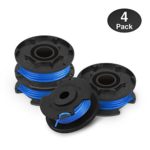 Eventronic Line String Trimmer Replacement Spool for Ryobi, 0.065″ Autofeed Replacement Spools for Ryobi 18V, 24V, and 40V Cordless Trimmers (4 Pack)