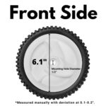 Front Drive Wheels Fit for Craftsman Mower – Front Drive Tires Wheels Fit for Craftsman & Husqvarna Front Wheel Drive Self Propelled Lawn Mower Tractor, Replaces 532403111 194231X427, 2 Pack, Gray