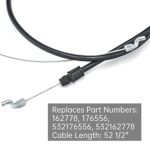 GEARLINTON 532176556 162778 176556 532162778 Zone Control Cable Fits Poulan PO500N21R PO500N21R PO500N21R Roper Craftsman Weed Eater Lawn Mower