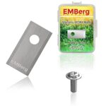 EMBerg Single Hole Blade for Worx Landroid Robotic Mowers (Stainless Steel)
