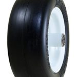 Marathon 11×4.00-5″ Flat Free Lawnmower Tire on Wheel, 5″ Hub, 1/2″ Bearings