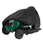 FLYMEI Lawn Mower Cover, 54 Inch Riding Lawnmower Cover Waterproof UV Resistant Cover for Ride-On Garden Tractor Universal Fit with Drawstring & Cover Storage Bag