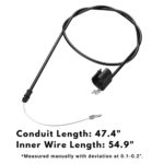 Control Cable Fit for Craftsman Lawn Mower – Zone Control Cable Fit for Sears Craftsman Poulan Weed Eater Husqvarna Jonsered Push Mower with Murrary Briggs&Stratton Engines, Replaces 440934 532440934