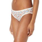 Amazon Essentials Women’s Cotton Bikini Brief Underwear (Available in Plus Size), Pack of 10, Multicolor/Dots/Floral, Large
