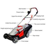 WHJ@ Electric Lawn Mower Small Household Multifunctional Garden Weeding Lawn Mower Lawn Mower