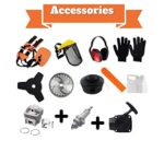Brushcutter Accessory Kit – 63cc 2 Stroke 5 in 1 Gas Multifunctional Brushcutter Hedge Trimmer – Garden Tools – Lawn Mowers – Extension Post Tree Trimmer, Weed Eater