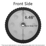 Front Drive Wheels Fit for Troy Bilt Lawn Mower – Drive Wheels Fit for MTD Snapper Troy Bilt Tuff-Cut 210 TB210 TB230 TB240 Self Propelled Mower, Replace 734-04018A 734-04018B 734-04018C, 2 Pack, Gray