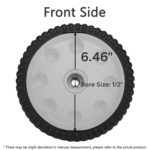 Front Drive Wheels Fit for Troy Bilt Lawn Mower – Drive Wheels Fit for MTD Snapper Troy Bilt Tuff-Cut 210 TB210 TB230 TB240 Self Propelled Mower, Replace 734-04018A 734-04018B 734-04018C, 2 Pack, Gray