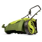 Sun Joe AJ801E 12 Amp 12.6″ Electric Scarifier Plus Lawn Dethatcher with Collection Bag