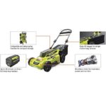 RYOBI Lawn Mower 20 in. 40-Volt Lithium-Ion Brushless Cordless Walk Behind