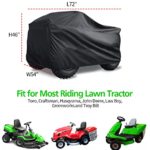 A young store Lawn Mower Cover, 2 Pack Push Mower Cover & Riding Lawn Tractor Cover, Heavy Duty Polyester Oxford Waterproof, UV Protection Universal Fit with Drawstring & Cover Storage Bag