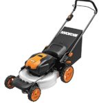 WORX WG772 56V Lithium-Ion 3-in-1 Cordless Mower with IntelliCut, 19-Inch, 2 Batteries and Charger Included