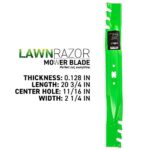 8TEN LawnRAZOR Mower Blade for MTD Cub Cadet Troy Bilt CC999ES CC99M SC500E 942-0741A 942-0741 742-0741 (Mulching)