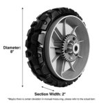 580365301 Wheels Compatible with Hus qvarna Lawn Mower – 8 inch Drive Wheels for HU675AWD, HU700AWD, HU725AWD, HU800AWD, L321AH, LC221A, Craftsman GCV-160 Mower, 2 Pack