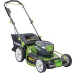 POWERSMITH PLM14021H 21 in. 40V Brushless Cordless Lithium Ion Battery Powered Lawn Mower with (2) 40V Batteries and Charger, Bagger, Mulch and Side Discharge Attachements Included