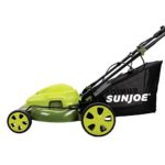 Sun Joe MJ408E 20 Inch 20-Inch 12-Amp Electric Lawn Mower, 14.5-Gallon Detachable Grass Collection Bag, 7-Position Manual Height Adjustment, Green