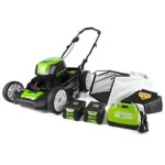 Greenworks PRO 21-Inch 80V Cordless Lawn Mower, Two 2.0AH Batteries Included GLM801601