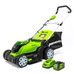 Greenworks 17-Inch 40V Cordless Lawn Mower, 4.0 AH Battery Included MO40B411