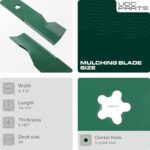 UDC Parts Lawn Mower Blades for 48 Inch Husqvarna 532180054 YTH24V48 YTH2348 YTA24V48 YTH24K48 / High Lift Mulching Blades Fits Craftsman Poulan Replaces OEM no. 180054 173920 532173920/3 Pack
