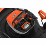 YARD FORCE YOLMX21P300 Lithium Ion Battery Powered Mower, Black/Orange