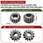 BERPSE 105-3040 105-6840 Recycler Lawn Mower Rear Wheel Gear kit Compatible with Toro 22” Recycler Lawnmower, Replaces 105-6840 612066 65-27204 39-9650