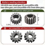 BERPSE 105-3040 105-6840 Recycler Lawn Mower Rear Wheel Gear kit Compatible with Toro 22” Recycler Lawnmower, Replaces 105-6840 612066 65-27204 39-9650
