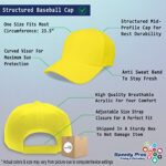 Custom Baseball Cap Riding Lawn Mower A Embroidery Lawnmowers Acrylic Dad Hats for Men & Women Yellow Design Only
