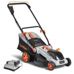 VonHaus 40V Max.16-Inch Cordless Lawn Mower Kit with 6 Level Adjustable Cutting Heights, 4.0Ah Lithium-Ion Battery and Charger Included