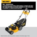 DEWALT 2x20V Rear Wheel Drive Self-Propelled Mower 10AH Batteries (DCMWSP255U2)