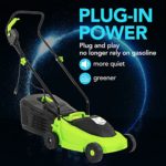 Electric Lawn Mower Grass Cutter Machine,Corded, 12 Amp, 13-Inch with Collection Box