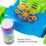 Hey! Play! Bubble Lawn Mower- Toy Push Lawnmower Bubble Blower Machine, Walk Behind Outdoor Activity For Toddlers, Boys & Girls, Multicolor (B07T5PC8TT)