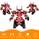 aukfa STEM Building Block Toy RC Robot for Kids, App Controlled & Remote Control Robotic Toy for Boys and Girls, Engineering Educational Build Kit,  Early Learning Birthday Gift for 8 Years and Up