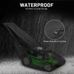 Lawn Mower Cover – Lawn Mower Covers Waterproof Outdoor Heavy Duty 600D Polyester Oxford with Drawstring, Lawnmower Cover for Push Mower,Protects Against Water,UV,Dust,Wind,Snow, Lawn Mower Accessories