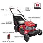 PowerSmart 21 in. 170cc RWD Self Propelled Gas Lawn Mower, 3-in-1 Single-Speed Large Rear Wheel Walk-Behind Lawn Mower (DB8621AS)