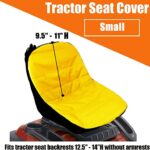 11″ Riding Lawn Mower Seat Cover Compatible with John Deere,Craftsman,Cub Cadet,Kubota,Universal Lawn Mower Tractor Cover(Small) Yellow