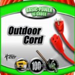 Coleman Cable 23098803  02309 16/3 Vinyl Outdoor Extension Cord, Orange, 100-Feet