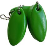 3 Pack LIME GREEN Floating Keychain key floats Vinyl Covered Foam -Made in the USA- (Lime Green)