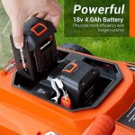 MAXLANDER 40V Cordless Lawn Mower 15 inch Brushless Motor 4.0AH Battery and Charger Included 6 Position Height