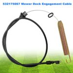 175067 169676 Deck Clutch Cable for Craftsman AYP Husqvarna Poulan Ryobi 532175067 532169676 21547184 LT1000 LT2000 DLT3000 Riding Lawn Mower with 42″ Deck