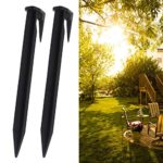 Create idea 100Pcs Boundaryt Peg, Fit Awning Camping Rain Tarp Hiking Backpacking Robotic Lawn Mower Wire Mounting
