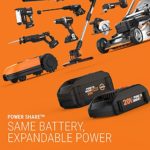WORX WR155 20V Power Share LANDROID L 1/2-Acre Cordless Robotic Mower-6.0Ah Battery, Black and Orange