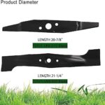 72511-VK6-000 & 72531-VK6-010 08720-VH7-000 Lawn Mower Blades Compatible with Hondaa HRC216K2 HXA, HRC216K2 PDA, HRC216K3 HXA, HRC216K3 PDA3 Mulching Blade Set?Not Fit for VH7-000 Blade?