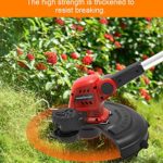 1 Pound Trimmer Line .095, 215 ft String Trimmer Line Donut, Weed Eater String with Line Cutter, Orange Square